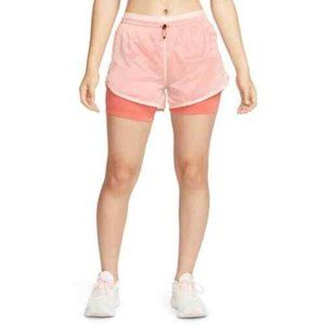 Nike‎ Women's Icon Clash Tempo Layered Running Shorts Pink Size M NWT $55